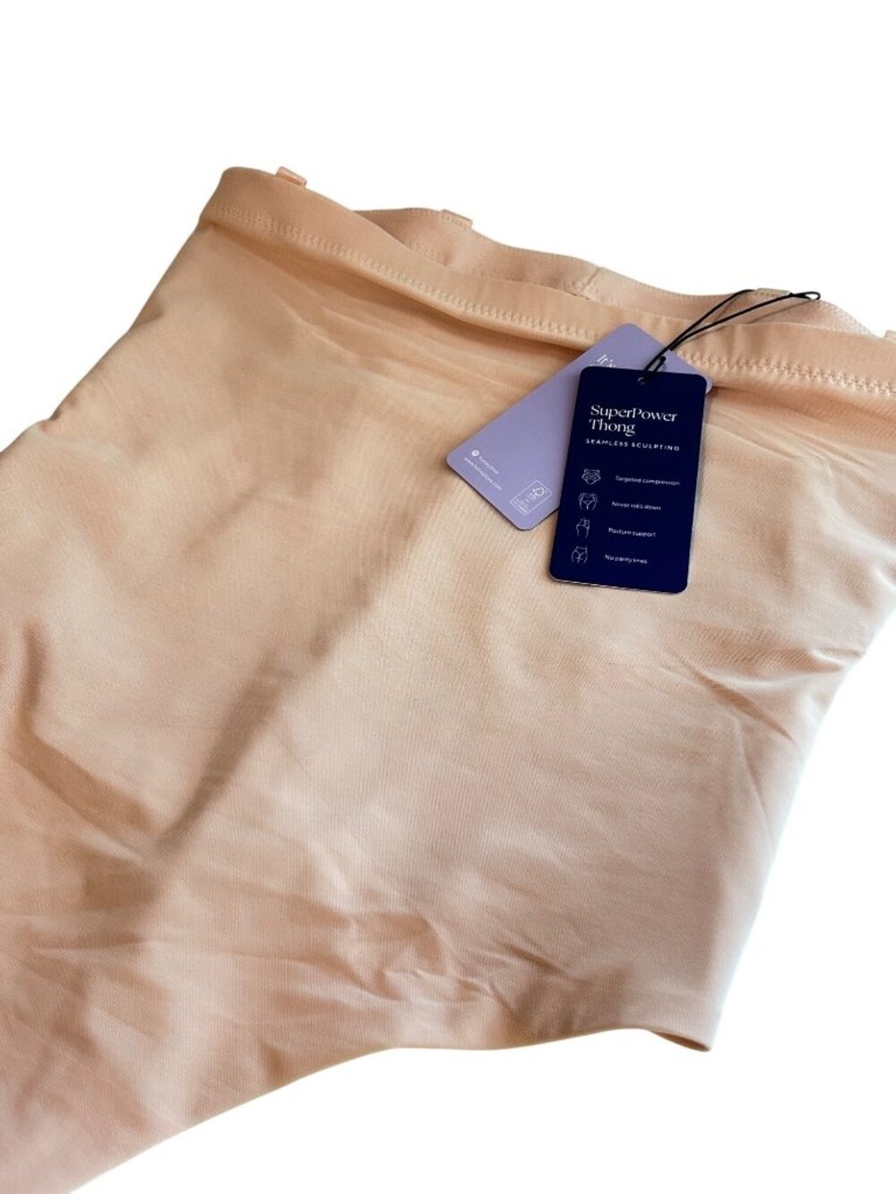Honeylove Super Power Thong Rose Shapewear Sculpt, 1X Plus - Picture 3 of 6